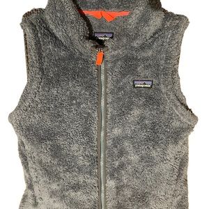 Patagonia sherpa vest size 10 full zip gray